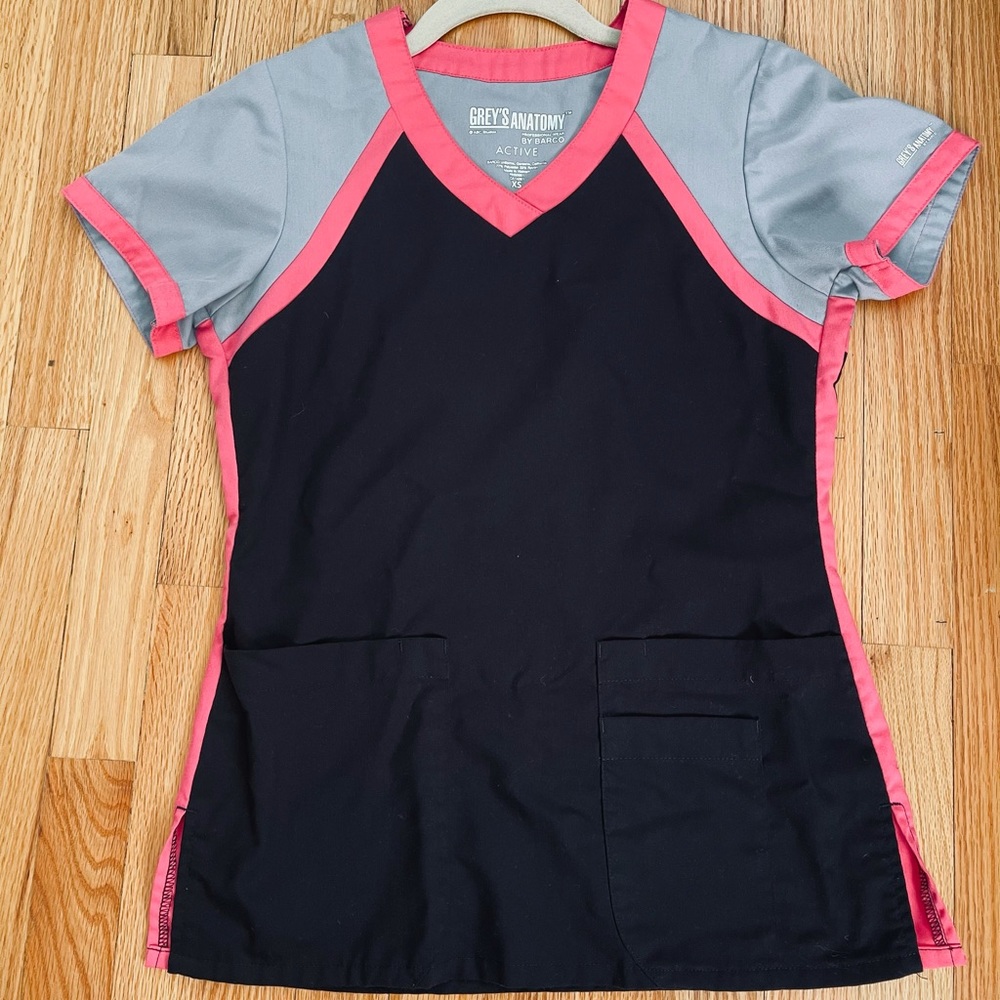 Greys Anatomy Scrub top 3-Pocket Colour Block